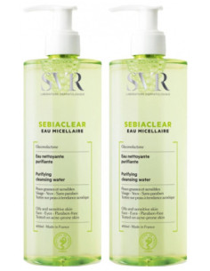 SVR Sebiaclear Eau Micellaire - Lot de 2 x 400 ml