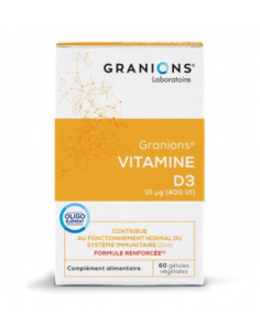 Granions Vitamine D3 végétale - 60 gélules