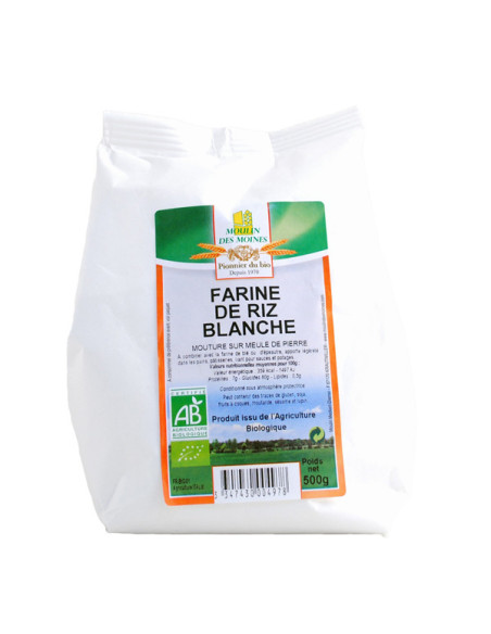 Moulin des Moines Farine de Riz Blanc - 500g
