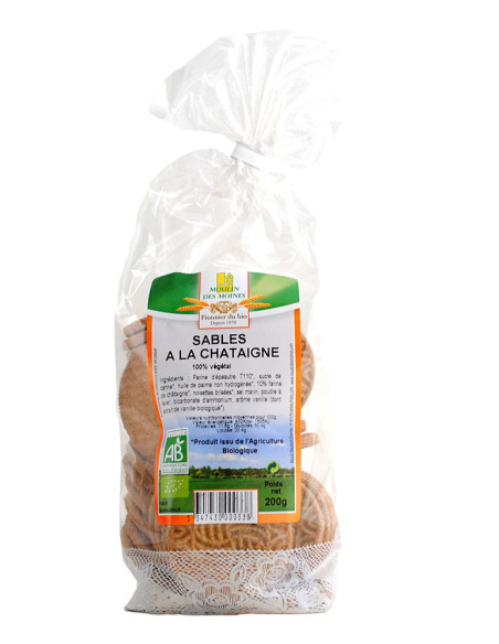 Moulin Des Moines Sablés à la Châtaigne Bio - 200g