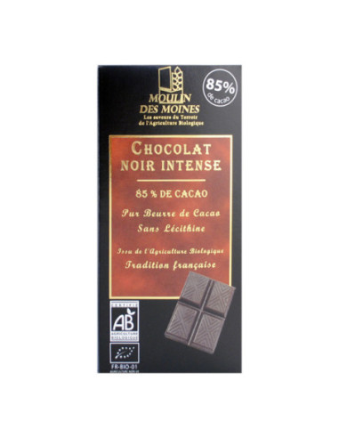 Moulin des Moines Chocolat Noir Intense 85% - 100g