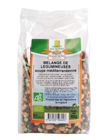 Moulin des Moines Melange de Legumineuses Bio - 500g