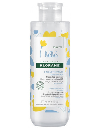 Klorane Bébé Eau Nettoyante sans Rinçage - 500ml