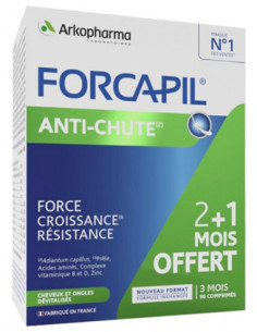 Arkopharma Forcapil Anti-Chute - Lot de 3 x 30 Comprimés