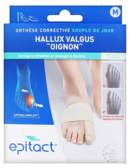 Epitact Hallux Valgus Oignon Orthèse Corrective Jour - Taille : M