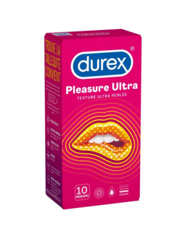 Durex Pleasure Ultra Texture Ultra Perlée - 10 préservatifs