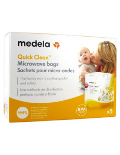 Medela Quick Clean Sachets pour Micro-Ondes - 5 sachets