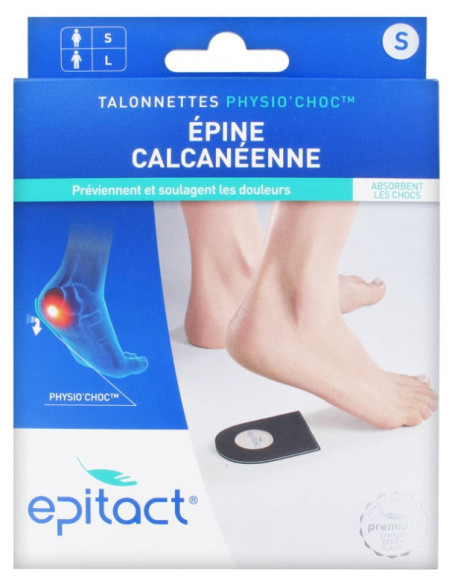 Epitact Talonnettes au Physio'Choc Epine Calcanéenne Femme Taille : S - 1 paire