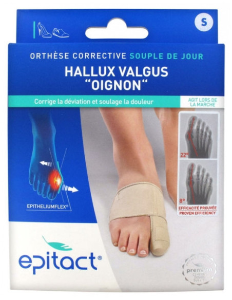 Epitact Hallux Valgus Oignon Orthèse Corrective - Taille S