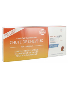 Ducray Anacaps Reactiv Chute de Cheveux Réactionnelle - 3 x 30 Capsules