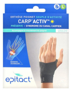 Epitact Carp'Activ Orthèse poignet souple d'activité gauche - Taille L