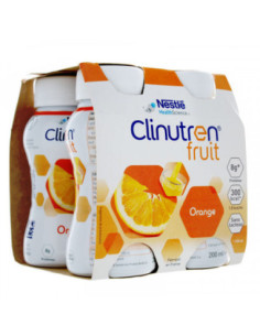 Clinutren Fruit saveur orange - lot de 4x200 ml