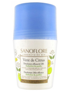 Sanoflore Vent de Citrus Déodorant Efficacité 24H Roll on - 50ml