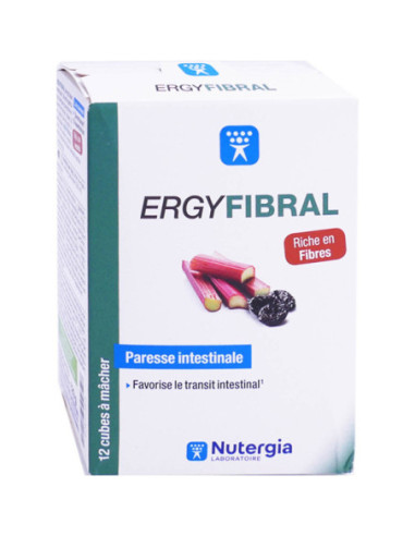 Nutergia Ergyfibral - 12 cubes à mâcher