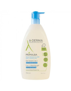 A-Derma Primalba Gel Lavant 2 En 1 Pompe Pack Eco Concu - 750ml