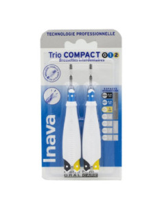 Inava Trio Compact brossettes interdentaires - 6 unités