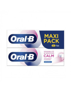 Oral-B Dentifrice Sensibilité et gencives Calm - Lot de 2x75ml