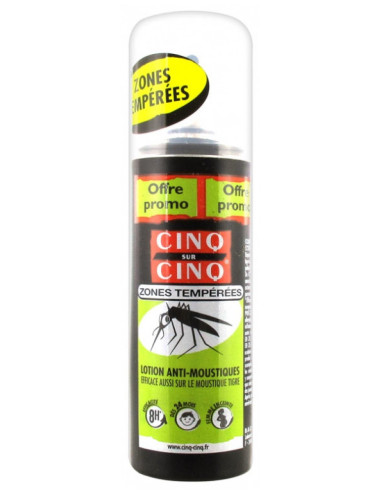 Cinq sur Cinq Lotion Anti-Moustiques Zones Tempérées - 100ml