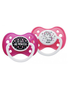 Dodie Sucettes Anatomiques Silicone 6 Mois et + - 2 unités