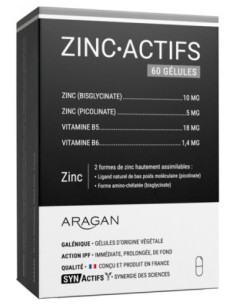 Aragan Synactifs ZincActifs - 60 Gélules