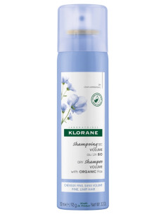 Klorane Volume - Cheveux Fins Shampoing Sec au Lin Bio - 150 ml