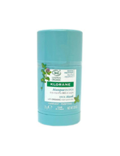 Klorane Masque en stick Menthe aquatique Bio - 25g