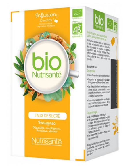 Nutrisanté Infusion Bio Régulation des Sucres - 20 Sachets