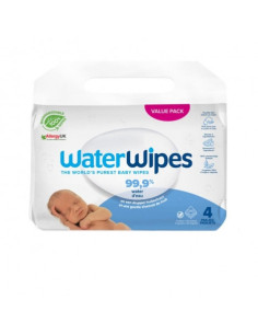 Water Wipes Pack Lingettes Bébé Bio - 4x60 Pièces