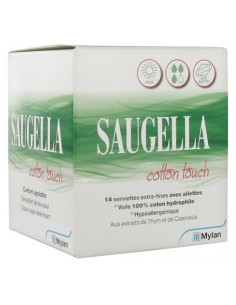 Saugella Cotton Touch super - 14 serviettes
