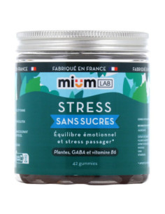 Mium Lab Stress Gummies sans sucres - 42 gummies