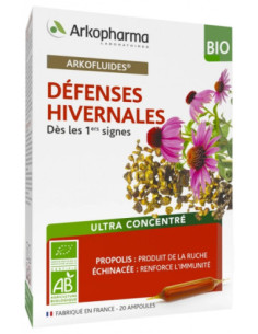Arkopharma Arkofluides Défenses Hivernales Bio - 20 Ampoules