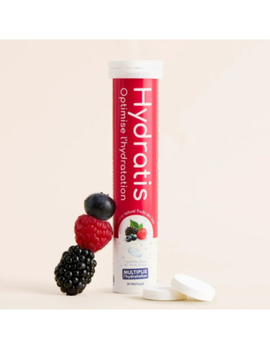Hydratis Solution d'Hydratation Arôme : Fruits des Bois - 20 Pastilles Effervescentes