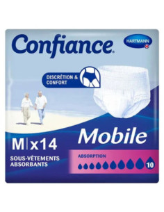 Confiance Elastic absorption 10 Gouttes taille M Hartmann - 14 changes complets