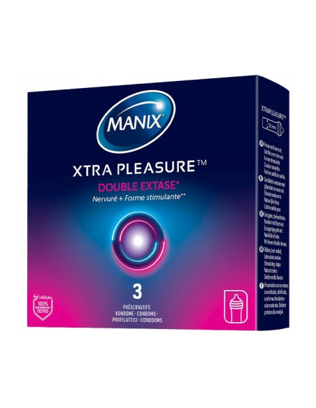 Manix Xtra Pleasure Double Extase - 3 Préservatifs