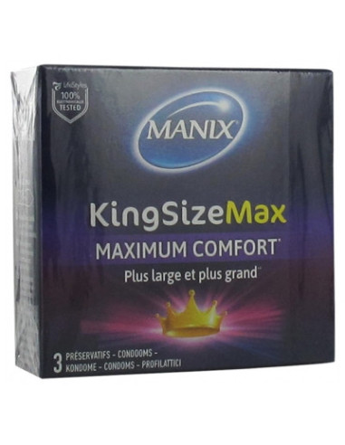 Manix King Size Max - 3 Préservatifs