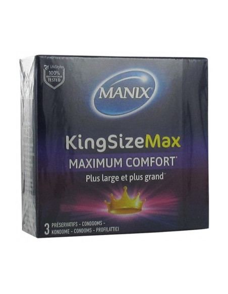 Manix King Size Max - 3 Préservatifs