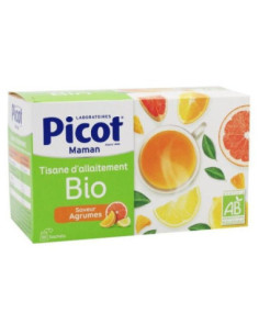 Picot Maman Tisane d'Allaitement Bio Agrumes - 20 sachets