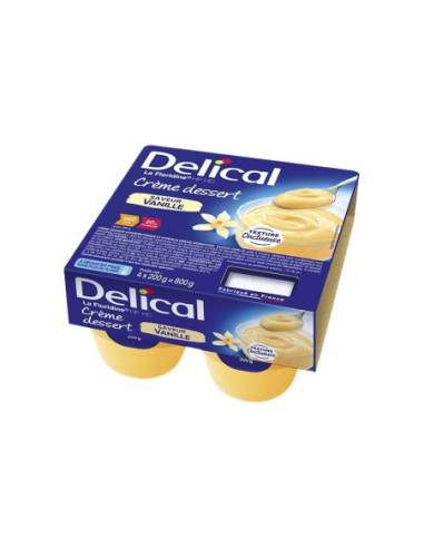 Delical Crème dessert HP/HC La Floridine Vanille - 4x200g