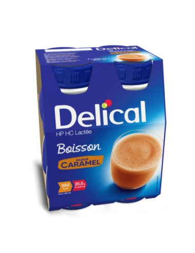 Delical Boisson HP/HC Lactée Caramel - 4x200ml