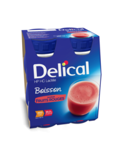 Delical Boisson HP/HC Lactée Fruits Rouges - 4x200ml