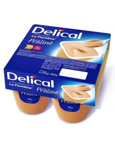 Delical Crème dessert HP HC La Floridine saveur praliné - 4x200 g
