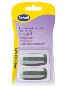 Scholl 2en1 Exfoliante & Lissante  Rouleaux de Remplacement - 2 unités