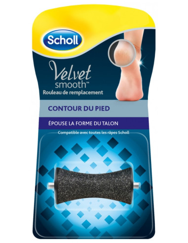 Scholl Velvet Smooth Contour du Pied Rouleau de Remplacement - 1 unité
