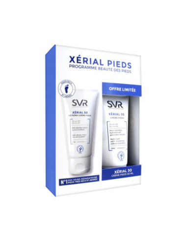 SVR Xérial 50 extrême crème pieds 50ml + Xérial 30 50ml