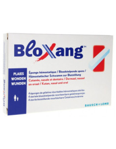 Bausch + Lomb Bloxang 4 Éponges Hémostatiques - 4 unités