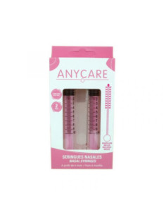 Anycare 2 Seringues Nasales Rose